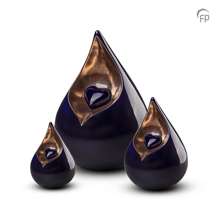 FPU 001 S Mini-Keramikurne Celest - Afbeelding 2